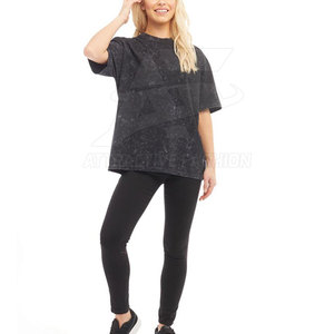 Nueva Camiseta para Mujer con Lavado Ácido, Hecha en Pakistán, de Primera Calidad, Cómoda y de Corte Holgado - Product Image 6