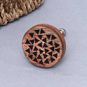 Perillas Clásicas de Madera Pulida para Gabinetes y Cajones, Forma Redonda, Multifuncionales para el Hogar y la Cocina, por Blossom Craft India - Product Image 6