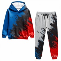 Ensemble sweat-shirt et pantalon de survêtement à capuche uni, avec cordon de serrage, style streetwear, longueur genou, sportif, unisexe, noir, blanc, rouge, pour le printemps, la course, vente en gros