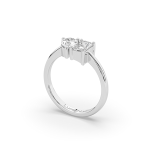 Custom 1.13Ct Lab Grown Diamond 925 <b>Silver</b> Gold <b>Ring</b> Pear <b>Emerald</b> Cut Unique Style Lightweight Minimalist Jewelry For Her <b>Ring</b> - Product Image 5