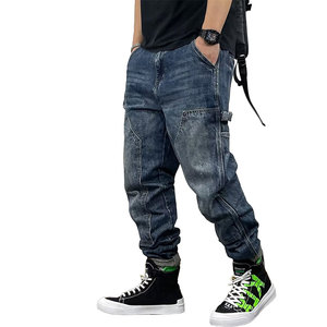 Bán Buôn Tùy Chỉnh Quần Jean Của Nam Giới Skinny Hip Hop Denim Quần Cổ Điển Đau Khổ Màu Xanh Quần Với Hàng Hóa Túi - Product Image 4