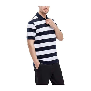 Camiseta Polo a Rayas Personalizada para Hombre OEM |   Piqué de Algodón Premium |   Marca de Marca Privada |   Tallas de EE. UU. y la UE |   Fabricante Pakistaní - Product Image 1