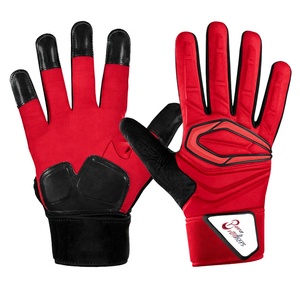 Sport Gloves for Youth Silver Anti-Slip Great Grip <b>Sticky</b> Silicone Lightweight American Football Custom Logo Outdoor - Product Image 2