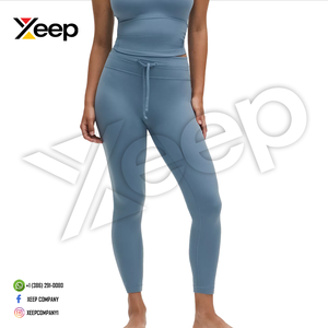 Leggings de Yoga de Cintura Alta con Cordón Ajustable XC-WL-06, Elásticos, Suaves como la Mantequilla, Transpirables, para Entrenamiento, Ligeros, de Secado Rápido - Product Image 2