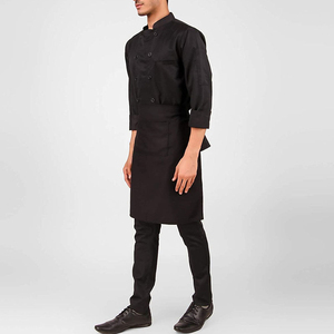 Chaquetas de Chef de Manga Larga, Uniformes de Cocina Transpirables para Restaurante, Uniformes de Chef de Manga Larga de Color Sólido en Poliéster y Algodón - Product Image 4