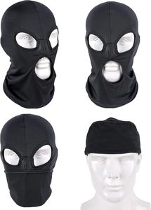 Masque Balaclava Unisexe Noir Intégral Respirant Imperméable Extérieur Spandex Polyester Couleur Unie Décontracté Couvre-tête Adulte - Product Image 2