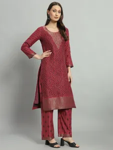 Vêtements ethniques indiens en gros Safaa DILKASH, costume d'hiver pour femmes, tissu tissé pour robe, Kurti Salwar Kameez - Product Image 3