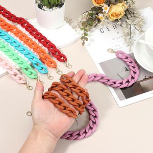 Acrylic Purse <b>Strap</b>,Matte <b>Bag</b> Chain Shoulder Purse Clutches <b>Strap</b> <b>Replacement</b> <b>Bag</b> Chain with Buckle for Handbag, Shoulder - Product Image 2