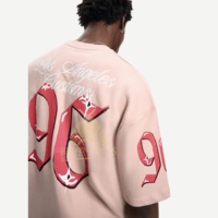 T-shirts courts pour hommes Streetwear Graphic Box 100% Cotton dtg printing Heavyweight Oversized Boxy Fit t Shirt for men Ringer