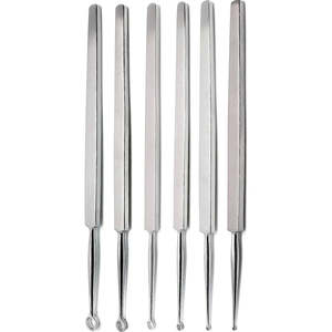 ¡OFERTA ESPECIAL! Curetas Dérmicas Profesionales de Acero Fox, Cureta Manual de 6mm para Oído, Cureta Recta Afilada para Otología, Instrumentos ORL - Product Image 1
