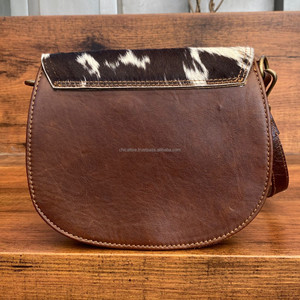 Nouveaux cheveux pour femmes sur sac à main en cuir de vachette sac à bandoulière sac à main sac à provisions vente chaude Design Unique sac fait main cadeau pour elle - Product Image 5