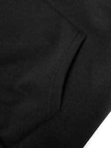 Sudadera con Capucha Negra Gótica Unisex de Alta Calidad, 100% Algodón, Estampado Tribal, Corte Holgado, Manga Regular, Tejido Transpirable, Otoño - Product Image 4