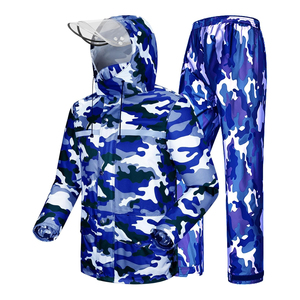 Combinaison de pluie imperméable avec logo personnalisé, vêtements d'expédition et de randonnée en plein air, usine de vêtements - Product Image 1