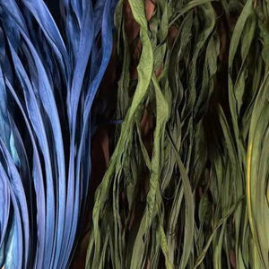 Frondes de palmier naturelles séchées multicolores, matériau de tissage professionnel teint pour l'artisanat DIY, fourniture en vrac écologique pour la décoration intérieure - Product Image 3