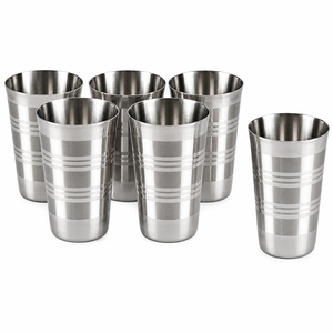 Vasos de Acero Inoxidable de Grado Alimenticio al por Mayor, Vasos Metálicos Resistentes a la Oxidación, Vasos de Acero Irrompibles a Excelente Precio - Product Image 1