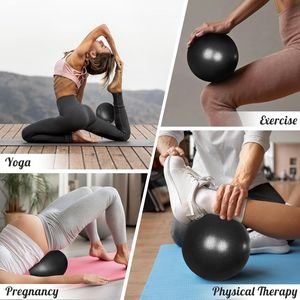 Pelota de Pilates de 9 Pulgadas para Ejercicios de Yoga, Entrenamiento de Core, Fitness, Mejora de la Estabilidad, Pelotas de Ejercicio B - Product Image 4