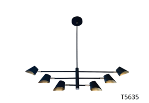 6-<b>Light</b> Metal Pendant <b>Light</b> for <b>Dining</b> Room Modern Ceiling Hanging Lamp Indoor Lighting Fixture LED Compatible Lumetal Vietnam - Product Image 3