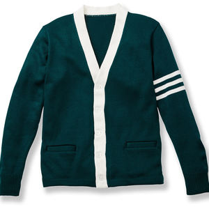 Suéter Cárdigan para Mujer, Estilo Escolar, Hecho a Medida, Precio Bajo, Tejido, Holgado, Grueso, Acrílico, para Hermandades y Fraternidades, Cachemir - Product Image 1