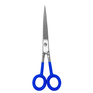Professional Straight Supercut Barber Scissors 7 Inch Blue Handle Stainless Steel Hair Cutting <b>Shears</b> Salon Styling <b>Tool</b> - Product Image 3
