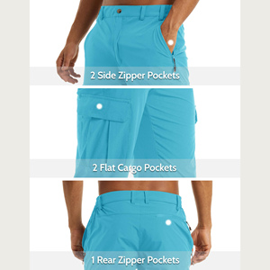 <b>Men's</b> Lightweight Capri Pants <b>Men's</b> Quick Dry Waterproof Outdoor <b>Work</b> <b>Overalls</b> <b>For</b> Hiking Jogging To Wear Breathable Capri Pants - Product Image 4