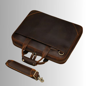 Maletín de Cuero Personalizado Impermeable para Portátil, Bolsa de Mensajero para Viajes de Negocios, Bolsos de Hombro Unisex Personalizables, Mochila para Computadora - Product Image 2