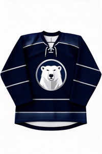Camiseta de Hockey sobre Hielo Sublimada Personalizada Neon Ice, Manga Larga, Absorbente de Humedad, Ropa Deportiva de Poliéster para Hombre - Product Image 2