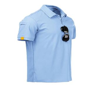 เสื้อโปโลผ้าคอตตอนผสมคุณภาพเยี่ยม แขนสั้น ลายทาง ดีไซน์ใหม่ ระบายอากาศได้ดี สำหรับฤดูร้อน - Product Image 4