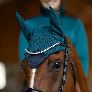Custom Logo Horse Ear Bonnet Elegant <b>Fly</b> Veil Premium Breathable Equestrian Riding Gear OEM ODM Factory Wholesale Supply - Product Image 4