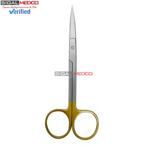 Tijeras Quirúrgicas Alemanas Premium TC Iris de 4.5 Pulgadas, Rectas, de Carburo de Tungsteno, para Microcirugía Dental, Manuales, con Certificación CE, de Acero Inoxidable - Product Image 6
