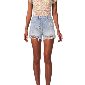 Shorts de Mezclilla para Mujer, Diseño Personalizado, Sexy, Cintura Baja, con Flecos, Pantalones Cortos de Mezclilla, Venta al Por Mayor, Shorts de Mezclilla para Mujer, Verano - Product Image 2