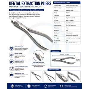 Alicates de Ortodoncia Dentales, Alicates para Doblar Alambre, Cortador de Alambre, Alicates de Ortodoncia de Acero Inoxidable - Product Image 6