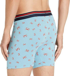 Calzoncillos Boxer de Algodón Transpirable para Hombre, Corte Medio, con Cierre, Antibacterianos, de Secado Rápido, Tallas Grandes, Ajuste Holgado, Ropa Interior Informal, con Logotipo Personalizado - Product Image 4