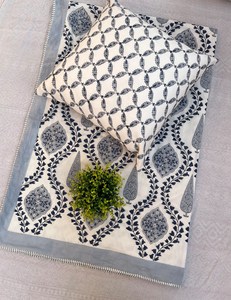 Jaipur Luxury Hand <b>Block</b> Printed Reversible Soft Cotton Single <b>Bed</b> Dohar Artisan Made Traditional Hand Crafted 100% Cotton - Product Image 5