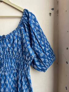 Vestido Midi Informal de Algodón para Mujer, 100% Algodón Indio, Escote Corazón con Bordado y Borlas, Vestido Largo Maxi de Verano - Product Image 5