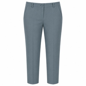 Nouvelle blouse grise pour femme 2026, à manches courtes, col montant, uniforme d'hôpital avec poches, en polyester tissé, tenue de travail médicale - Product Image 3