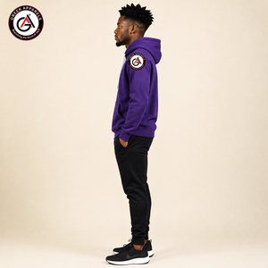 Sudadera con Capucha de Forro Polar para Hombre, con Bordado Omega en la Parte Delantera, al por Mayor |   Bordado Personalizado Transpirable y Ecológico - Product Image 3