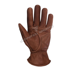 Gants de moto en cuir sur mesure avec logo personnalisé pour homme, vente en gros - Product Image 3