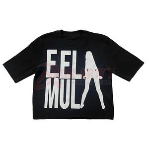 T-shirt surdimensionné en coton 210 g/m² pour homme T-shirt graphique streetwear unisexe de grande taille T-shirt uni avec logo imprimé personnalisé par le fabricant - Product Image 4