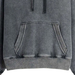 Sweat à capuche thermique épais et ample en molleton de coton mélangé, imprimé sérigraphié, pour homme, fabriqué par un fabricant OEM - Product Image 5