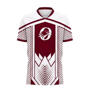 Conjunto de Uniforme de Fútbol Personalizado Color Granate y Blanco, Uniforme de Fútbol de Alto Rendimiento de Secado Rápido, Equipación Deportiva para Equipos, Alibaba.com - Product Image 1