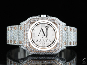 Iced Stainless Steel <b>Mechanical</b> <b>Watch</b> Diamond Inlay Sapphire Crystal Analog Square Dial 20mm Band Bracelet Women's Luxury Gift - Product Image 2