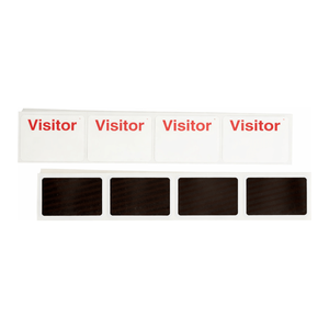 Brady PVC Time-Dependent Visitor ID <b>Badge</b> <b>Holder</b> for Facility Security - Product Image 1