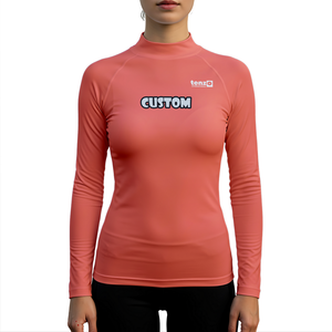 Camiseta de Surf Unisex de Manga Larga con Protección Solar UPF50, Secado Rápido, 180g, Nailon y Elastano, Sublimación Personalizada OEM ODM - Product Image 4