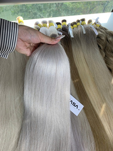 Cheveux vierges vietnamiens en vrac de qualité supérieure, lisses, 1 kg, couleur foncée, texture naturelle, pour la fabrication de perruques, pour la coloration - Product Image 2
