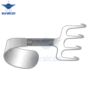 เครื่องมือถ่างกล้ามเนื้อแบบสปริงคอร์นีย์ เรค รีแทรคเตอร์ 4 ง่าม กว้าง 1.5 นิ้ว 7.5 ซม. 3 นิ้ว ทำจากสแตนเลสสตีล ใช้ซ้ำได้ แบบมือถือ - Product Image 3