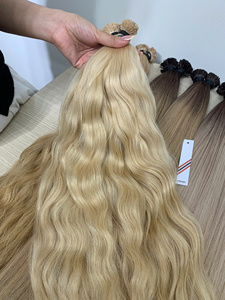 ต่อผมแท้เวียดนาม 100% ขายดีที่สุด ผลิตภัณฑ์ผมปลายแบนสวยงามสำหรับผู้หญิง ผมซุปเปอร์ดับเบิ้ลดรอน - Product Image 4