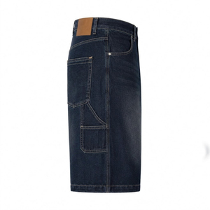 Pantalones Cortos Anchos de Mezclilla de Alta Calidad para Hombre, Estilo Urbano, con Bolsillos, MOQ Bajo, Venta al por Mayor - Product Image 3