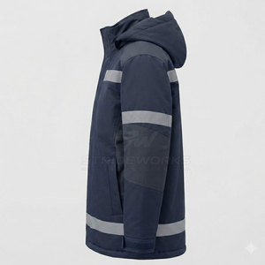 Premium Quality Waterproof Windproof Breathable Reflective Winter <b>Softshell</b> <b>Jacket</b> Hi <b>Visibility</b> Workwear Fleece Lined Unisex - Product Image 3