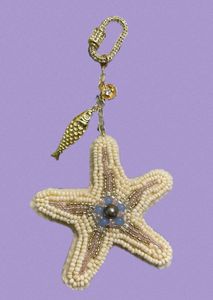 Decorative Floral Beaded Embroidery <b>Keychain</b> Handmade Classic Eco-Friendly MD HANDICRAFTS Exclusive Model MD-9977 <b>Customized</b> - Product Image 2