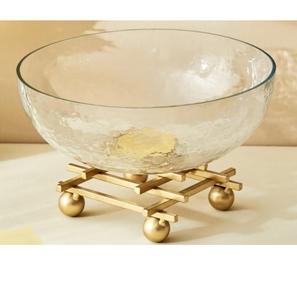 Bol de service décoratif en métal pour fruits secs, design élégant, produit très vendu, idéal pour servir des en-cas et des bonbons - Product Image 4